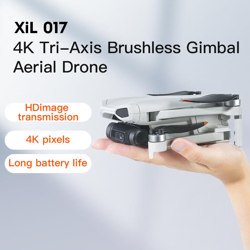 Drone Camera With Gimbal - โดรนรุ่น Professional 017S กล้อง 4KHD โหมดกลางคืน